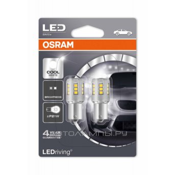 P21W 12V-LED 2,0W (BA15s) Cool White 6000K (блистер 2шт.) LEDriving standart 7456CW-02B (бл.2)