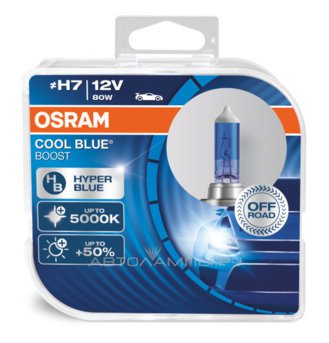 H7 12V- 80W (PX26d) (бело-голубоват. свет) Cool Blue Boost (2шт) DuoBox 62210CBB-HCB