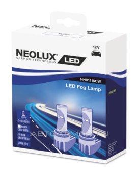 H11/8/16 12V-LED (PGJ19-) 6000K 10W (ку.2 шт.) NH81116CW