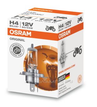 H4 12V- 60/55W (P43t) Moto 64193MC