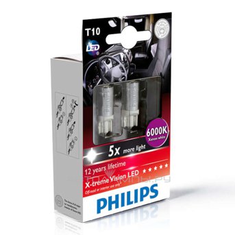 W5W 24V-LED 1,0W (W2,1x9,5d) 6000K (к.уп.2шт.) 24931 6000KX2