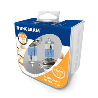 H7 12V- 55W (PX26d) (+150% света) Megalight Ultra +150 (п.уп.2шт.) 93088611 58520NXNU PB2