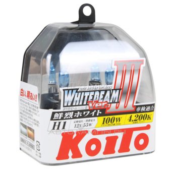 H1 12V- 55W (P14,5s) (белый яркий свет, +80% света) Whitebeam (100W) (п.уп.2шт.) P0751W