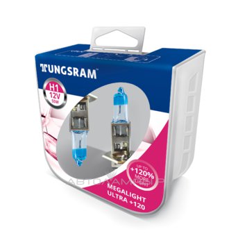 H1 12V- 55W (P14,5s) (+120% света) Megalight Ultra +120 (п.уп.2шт.) 93116868 50310NU PB2