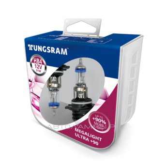 HB4 12V- 51W (P22d) ( +90% света) Megalight Ultra +90 (п.уп.2шт.) 93116882 9006SXU PB2