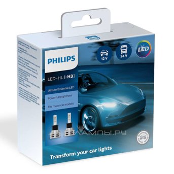 H3 12/24V-LED (PK22s) 6500K 19W Ultinon Essential LED (ку.2 шт.) 11336UE2X2