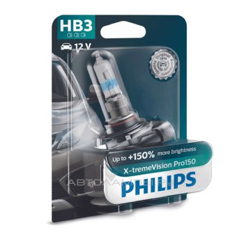 HB3 12V- 60W (P20d) (+150% света+увелич. срок службы) X-treme Vision Pro150 блистер (1шт) 9005XVPB1