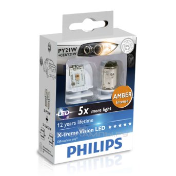 PY21W 12V-LED (BAU15s) 4.3W Amder X-tremeUltinon LED + CANbus 12V 21W CEA (ку.2шт.) 12764 X2