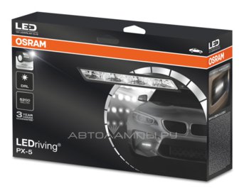 Фары днев. света LED прямоуг. 5 LED+габ. LEDriving комплект (скошенные) с подкл.к замку зажиг. LEDDRL301ZZ