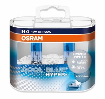 H4 12V- 60/55W (P43t) (бело-голубоват. свет) Cool Blue Hyper+ (2шт) DuoBox 62193CBH+-HCB (пу.2)
