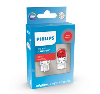 W21/5W 12V-LED (W3x16q) Red 2.5/05W Ultinon Pro6000 (ку.2шт.) 11066RU60X2