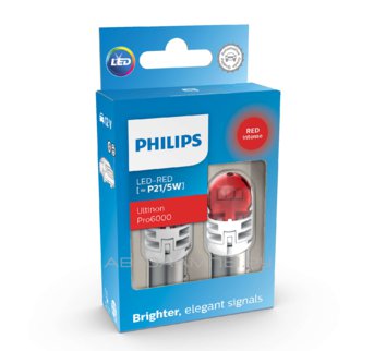 P21/5W 12V-LED (BAY15d) Red 2.5/0.5W Ultinon Pro6000 (ку.2шт.) 11499RU60X2