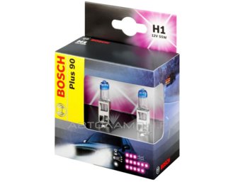 H1 12V- 55W (P14,5s) ( +90% света) Plus 90 (блистер 2шт.) 1987301073