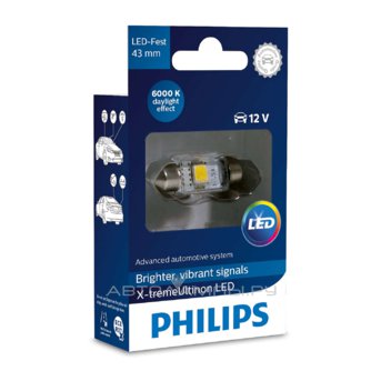 Philips C5W Festoon T10,5x43 6000K X-tremeVision LED