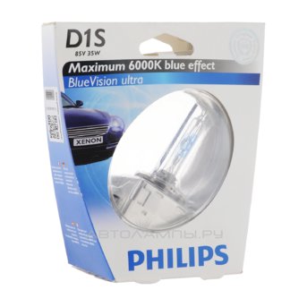 D1S 85V-35W (PK32d-2) 6000K BlueVision ultra (Philips) 85415BVUS1